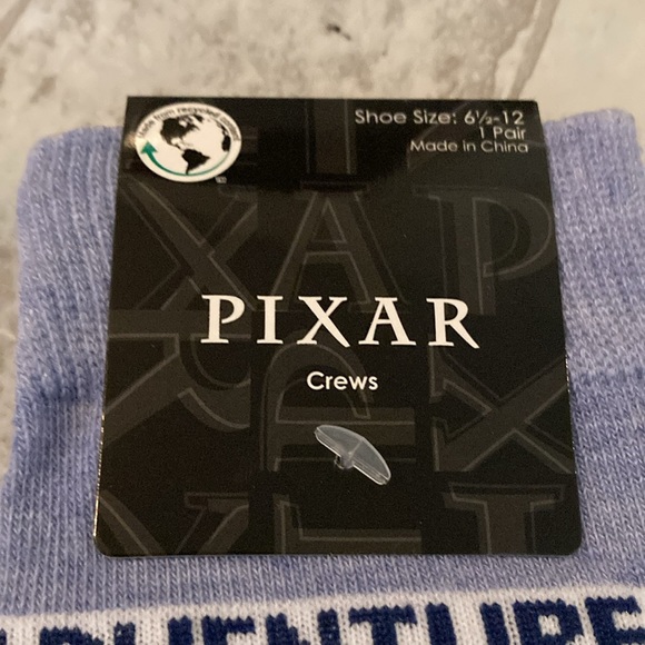 Disney Pixar Up “Adventure Is Out There” Balloons Floating House Crew Socks - Picture 3 of 5